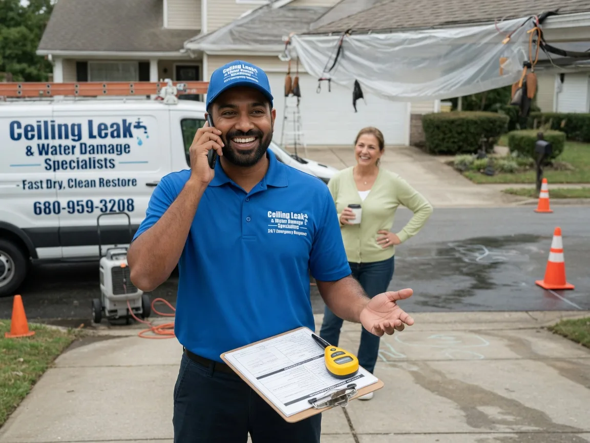 Ceiling Leak Cleanup Salineville, OH FAQs